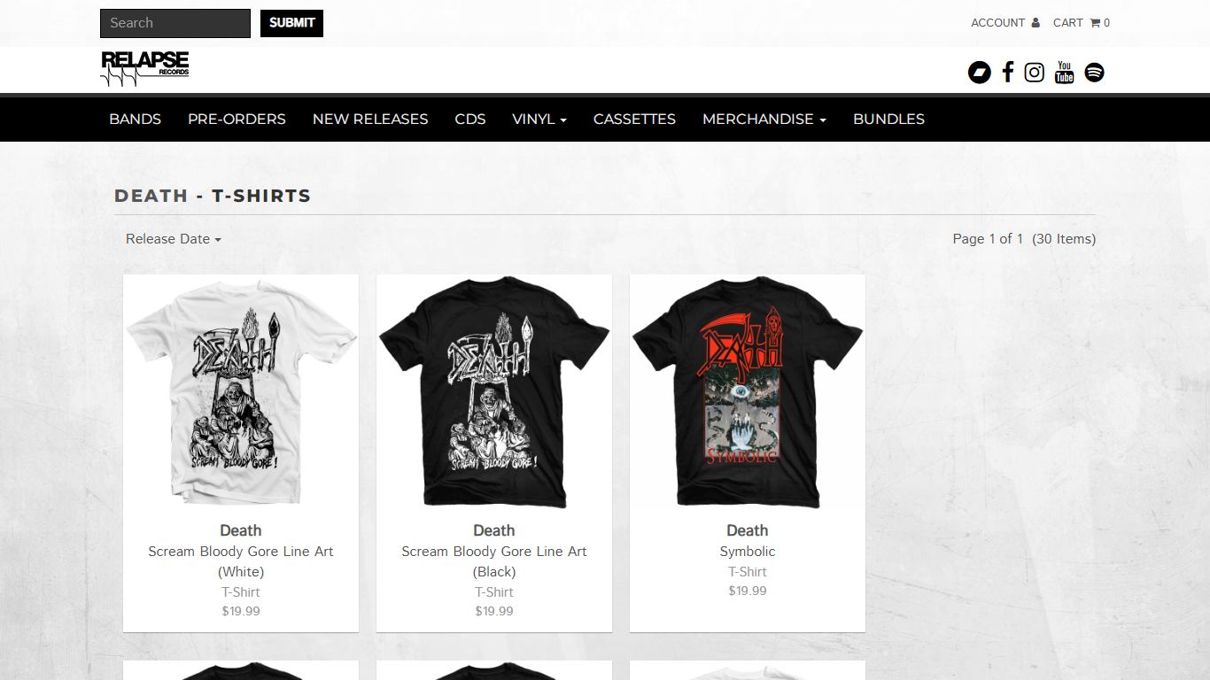 Death - Relapse Records
